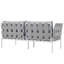 Causeuse d'extérieur en aluminium Harmony-107006729
