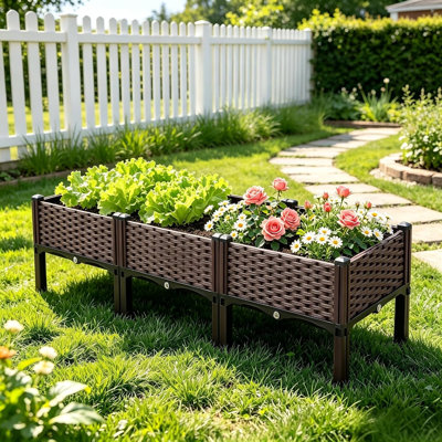 Plastic Raised Garden Bed with Legs