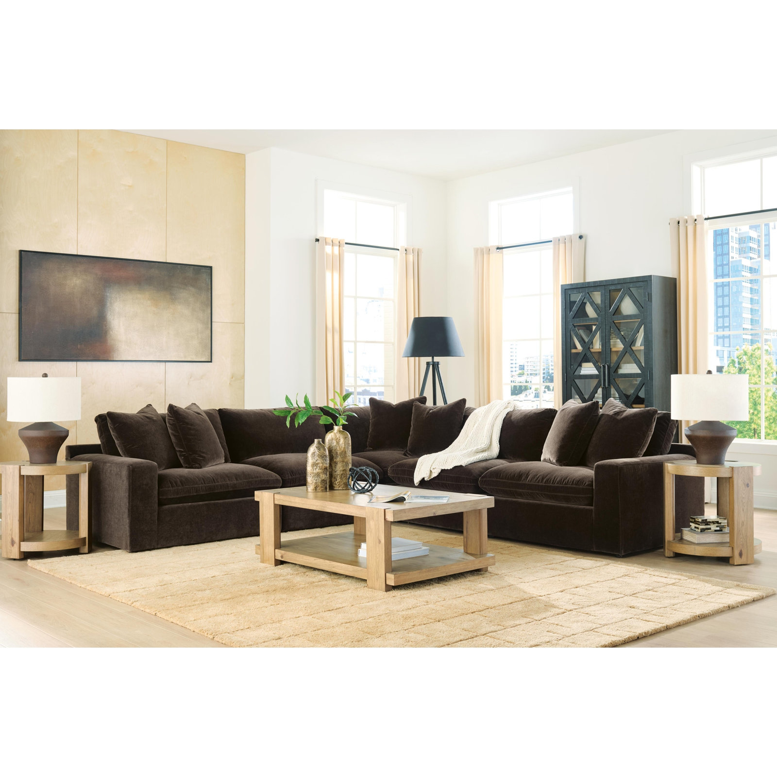 Maxton Heights Sectional, 38" H x 133" W x 133" D, Symmetrical