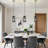 1-Light Pendant Light with Cylindrical Glass Lampshade for Kitchen Island-1256178950