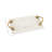 Monier Marble Rectangular Decor Tray with Twisted Leaf Handles-132374819