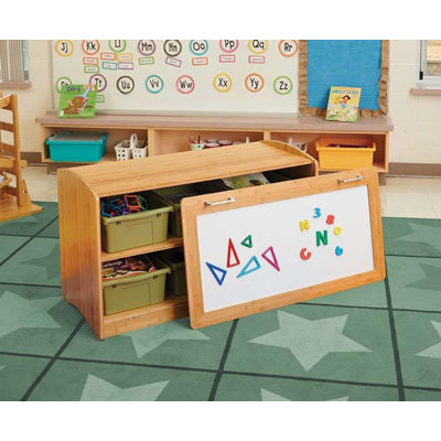 2 Compartment Bamboo Shelving Unit