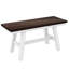 Ensemble de table de salle à manger en bois 6 pièces avec long banc et 4 chaises de salle à manger-2123809250-2123809249-2123809251