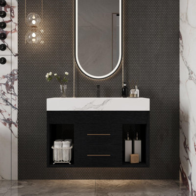 Meuble-lavabo moderne flottant