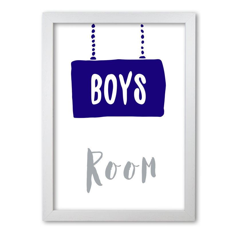 Boys Room - Print, 30 cm H x 21 cm W x 1 cm D, No Frame