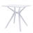  28" White Heavy Duty Plastic Trestle Base Dining Table