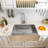 33"L x 22"W Single Bowl Stainless Steel Farmhouse Kitchen Sink