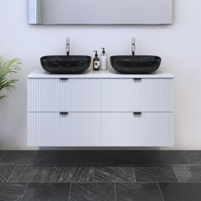 Lissia 47.4'' Double Bathroom Vanity with Top
