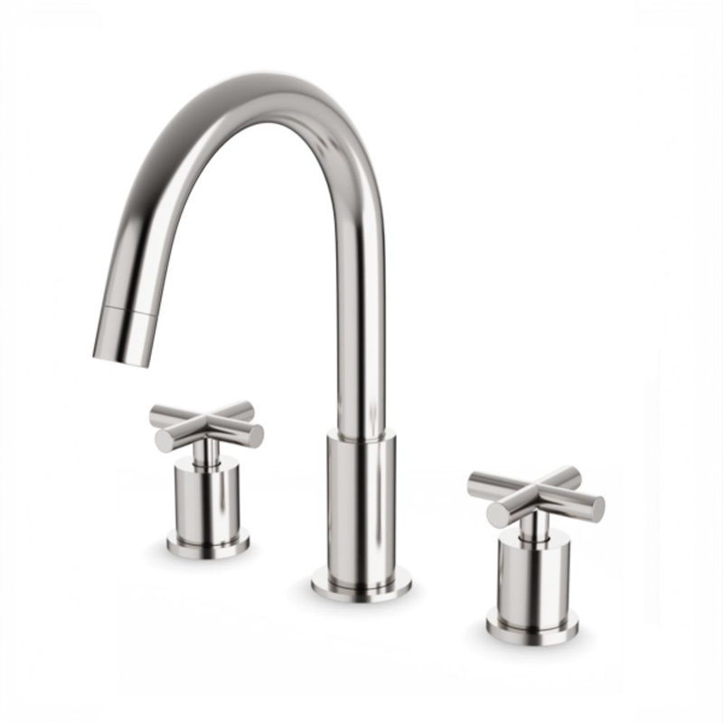 Widespread 2-handle Bathroom Faucet, Brushed Nickel