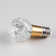 Ice-Cracked Orb LED Light Bules, 3000K Warm White, E26/27 Medium Base Bulbs (Base not included)