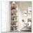 70.87" Tall 6-Tier  Corner Bookshelf Storage Shelf For Living Room & Office-1732144851
