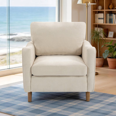 Fauteuil d'appoint rembourré pour salon et chambre à coucher