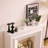 Beige Solid + Manufactured Wood Freestanding Fireplace