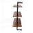 Versatile Industrial Pipe Shelf with Multiple Tiers and Hooks for Various Spaces