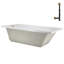 60" x 32" Acrylic Soaking Drop-In Bathtub, Drain Included-97412612