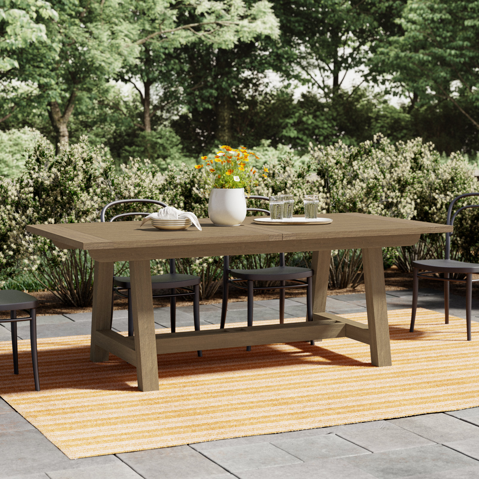 Vienna Extension Teak Outdoor Dining Table