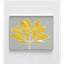 «Horizontal Plants 6» par MMB Studio, impression de feuilles dorées, décor de maison d'invités botanique neutre gris et or, art de chambre de petite auberge