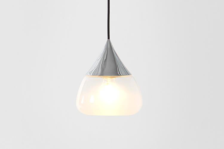 Mist 1 - Light Pendant, Chrome, 8.2" H x 7.1" W x 8.3" D