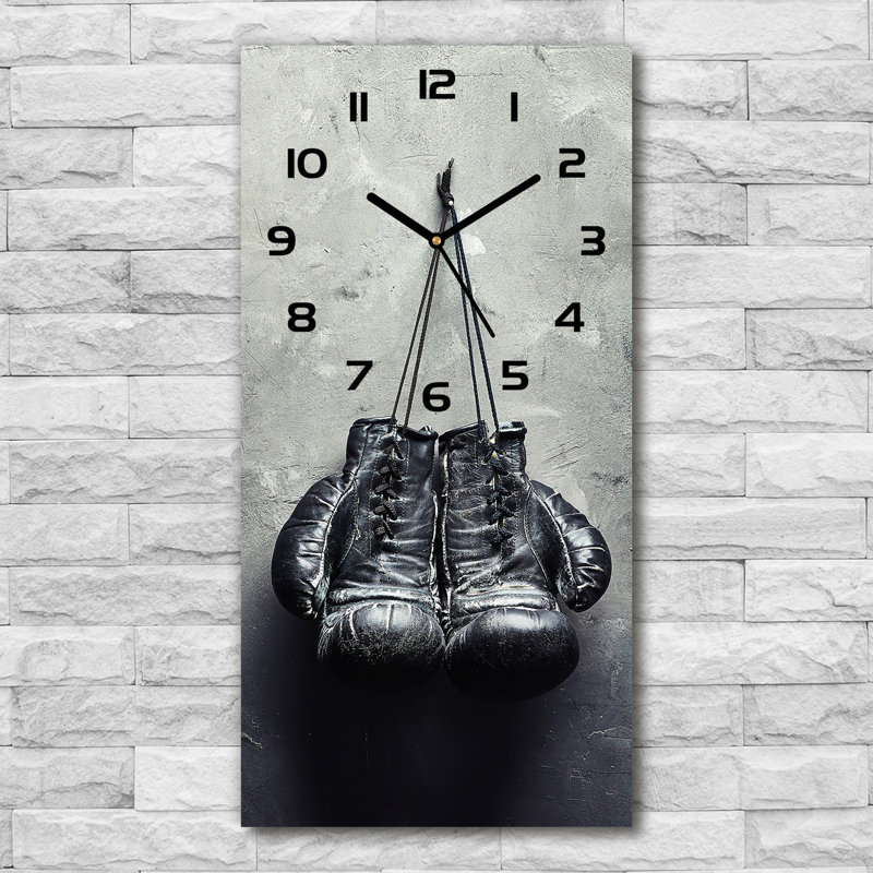 Jaynia Glass Wall Clock, Black