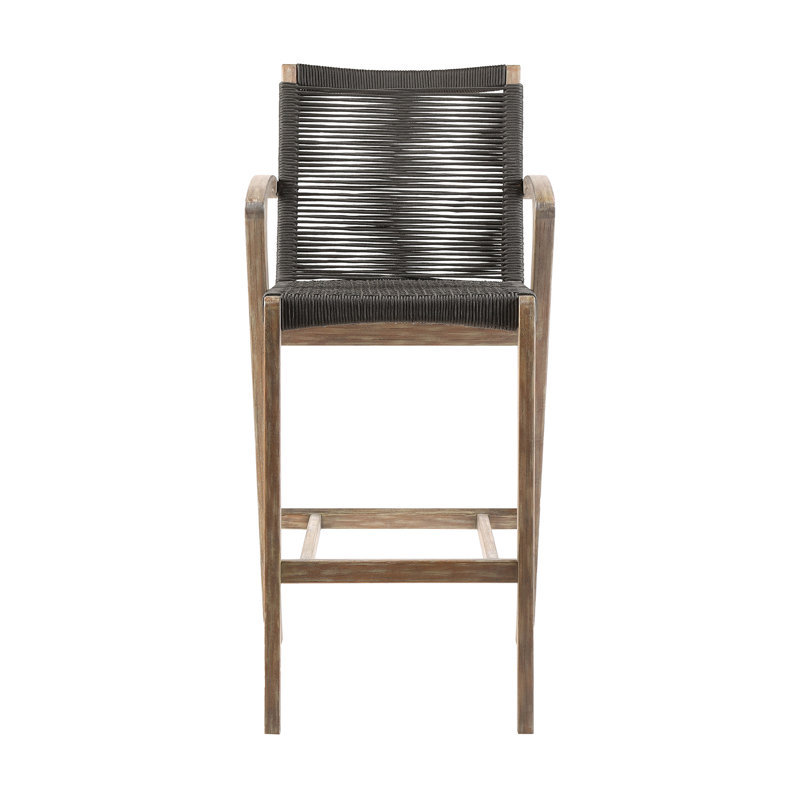 Tabouret de bar Aleksandrina, Gris anthracite, Tabouret de bar (assise de 30 po de hauteur)