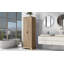 Armoire de rangement avec deux portes pour salle de bain, bureau, tablette réglable, panneau de fibres à densité moyenne, brun-992993566-992993552