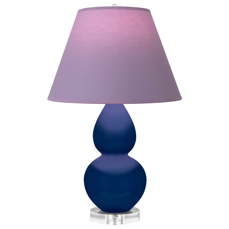 Petite lampe d'appoint à double gourde, Lavande / prune, Cobalt; cobalt