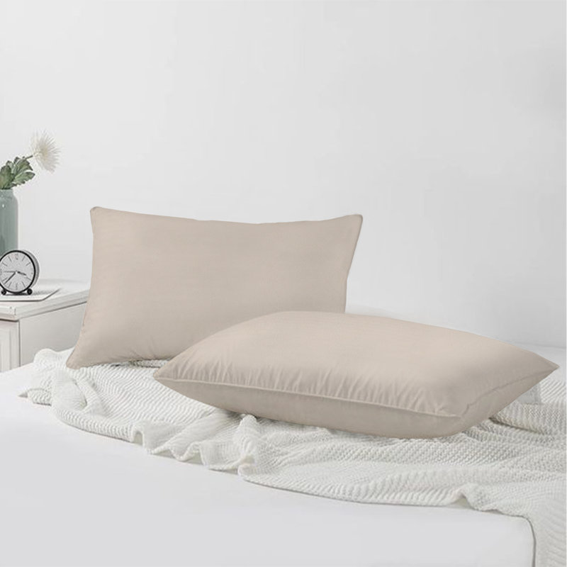 A1HC Luxurious Fine Soft Velvet Throw Pillow Cover, Beige, 12" x 20"