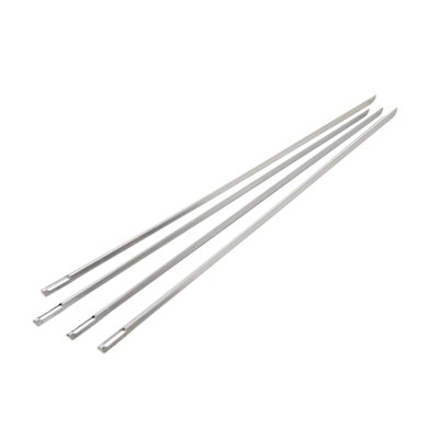 4 brochettes en V minces en acier inoxydable GrillPro 