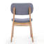 Chaises de salle à manger rembourrées de style Mid-Century avec structure en bois d'hévéa, pour intérieurs modernes et classiques-240700321-240700326