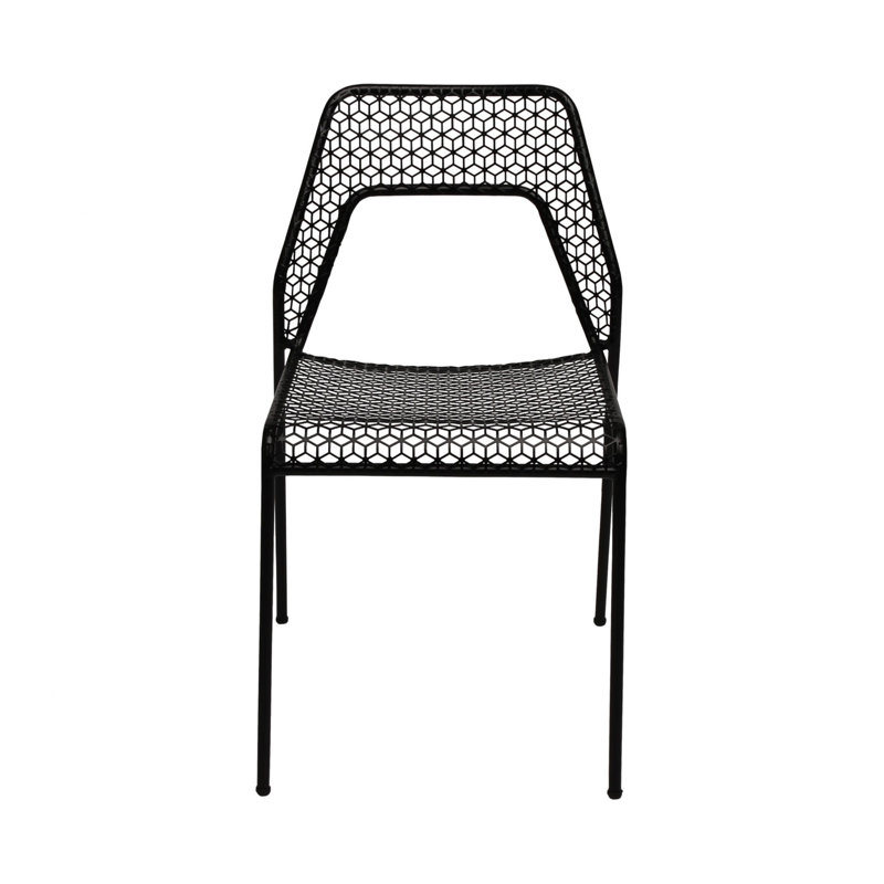 Hot Mesh Outdoor Dining Side Chair, Black