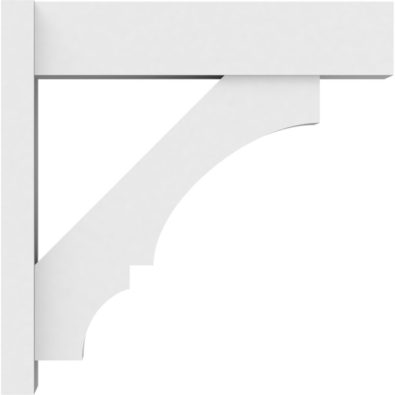Balançoire balboa en PVC de qualité architecturale avec extrémités en bloc, L 7 po, H 24 po x P 24 po