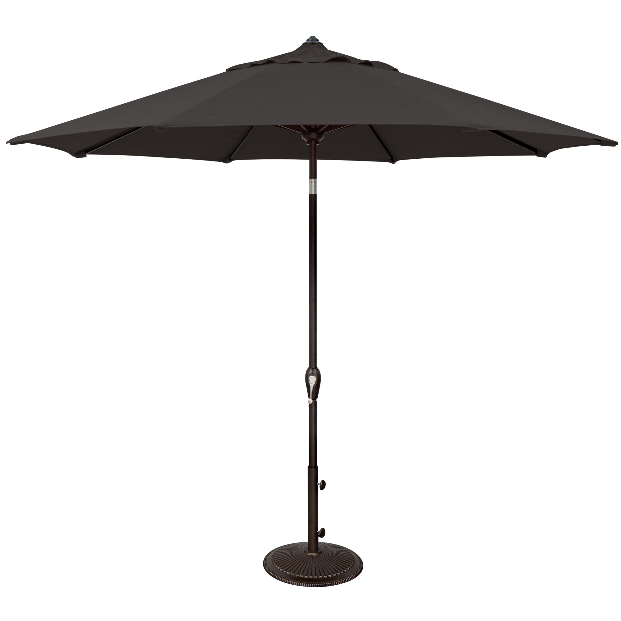 Colete 9' Market Sunbrella® Umbrella, Black, Black