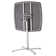 NPS Café Time Adjustable-Height Table, Charcoal Slate Top, Silver Frame