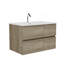 Meuble-lavabo mural 36 po en chêne brut avec lavabo intégré en céramique avec trop-plein, grand meuble-lavabo flottant de rangement pour salle de bain moderne, pré-assemblé-775879648-775879649