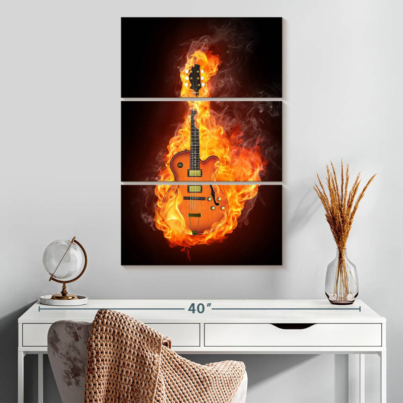 Guitare électrique Abarca Blazing, H 32 po x l 20 po