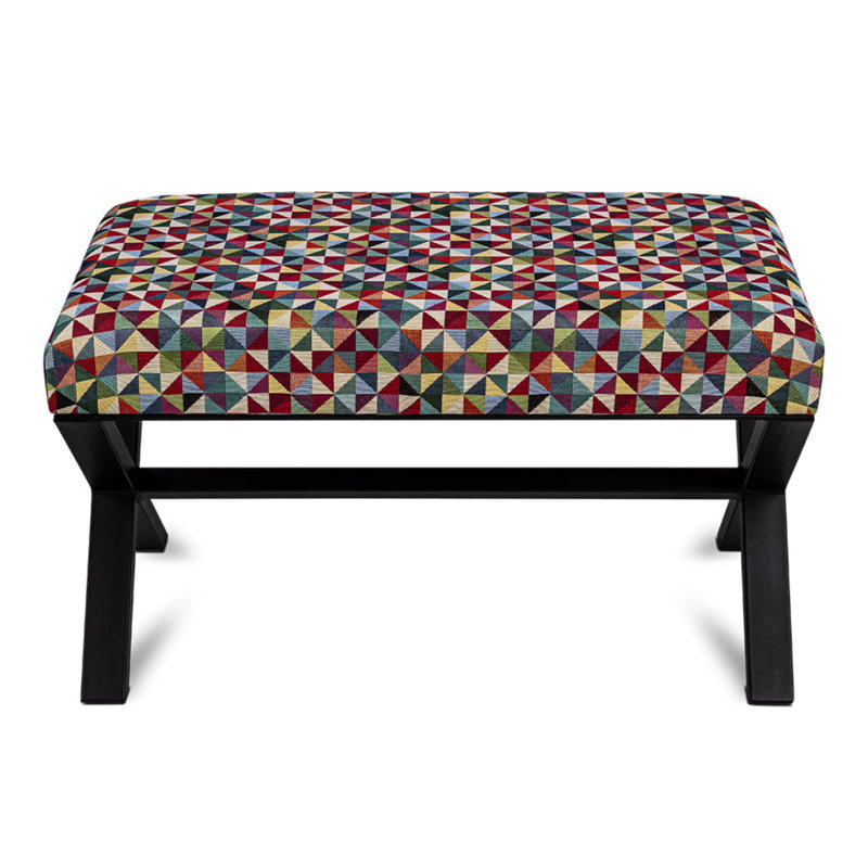 Palo Velvet Upholstered Bench, H50 x W80 x D35cm