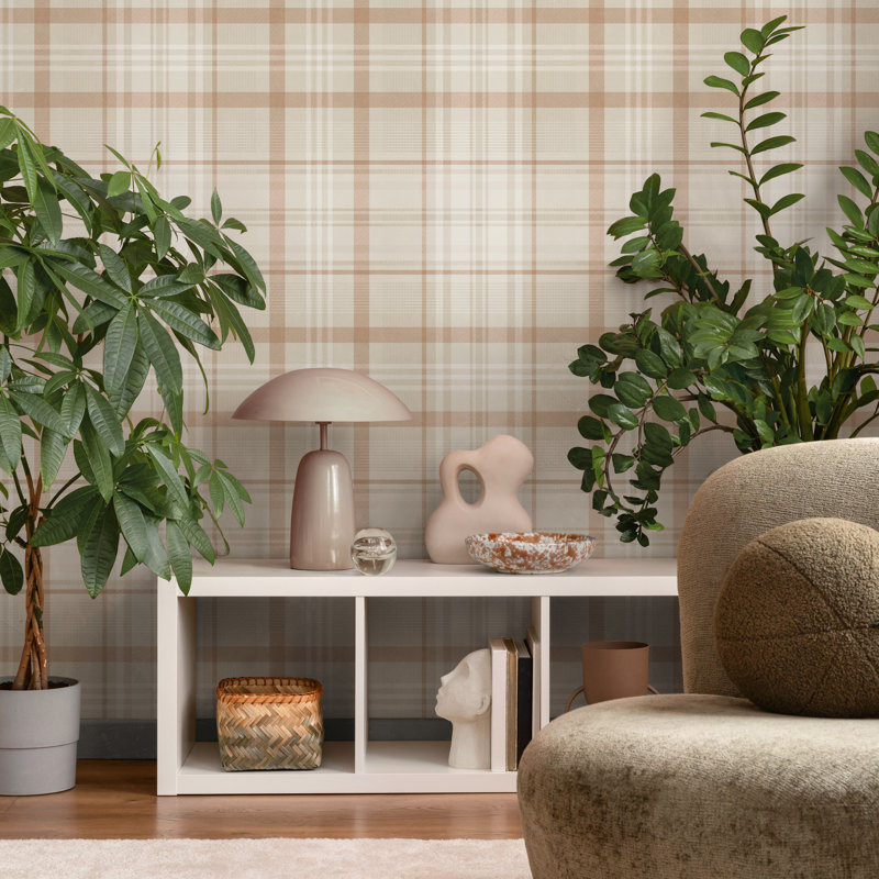 10.05m x 53cm Matte Wallpaper Roll, Orange Cream