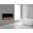 SimpliFire Allusion Platinum Linear Electric Fireplace-94384655