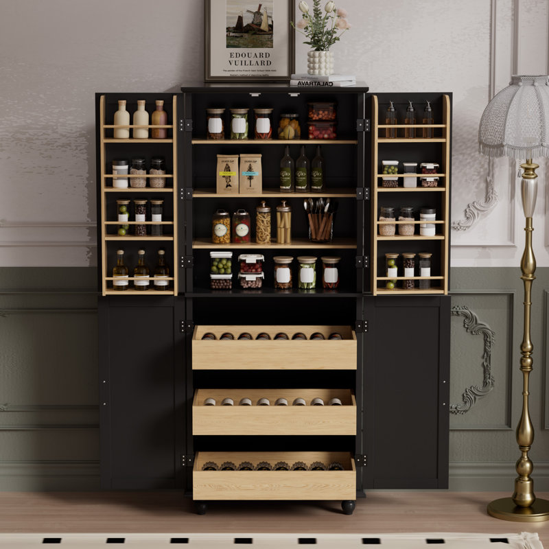 Garde-manger 70,9 po, Noir