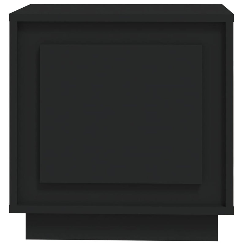 Shawntella 44cm W Manufactured Wood Bedside Table, Black