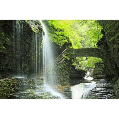 Carnelian Rainbow Falls - Wrapped Canvas Print