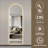 65" x 21" LED Full Length Wall Mirror, Symmetrical Arch Design, 3-Color Dimmable Lighting, Shatterproof