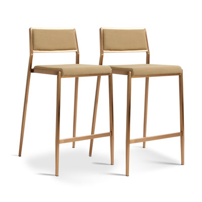 Tabouret empilable Lowther Gale Basketweave - ensemble de 2