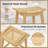 1 Pcs 29" Teak Wood Bar Stool With Footrest & Saddle Seat Boho Bar Height Stool-2085988407