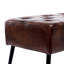 Banc en cuir capitonné moderne Lora de 44 po de largeur avec pieds en métal Lora-1087671217-1184327414
