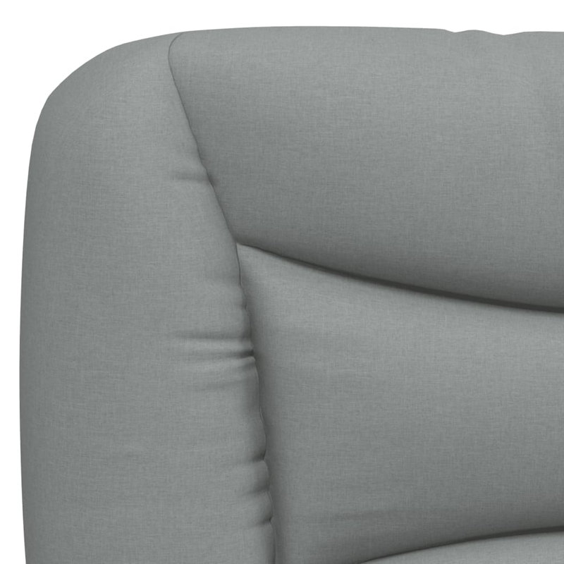 Structure de lit vidaXL avec DEL sans matelas gris clair Hvar 100 x 190 cm