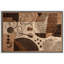 «Neutral Brown», motif géométrique abstrait, images de salon, impression sur toile encadrée-126545698-126545700