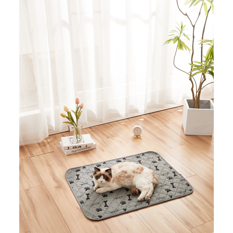 Instant Absorbent Anti-Slip Washable Reusable Pet Urine Training Pad, Khaki