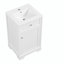 Meuble-lavabo simple 20 po avec comptoir en céramique Tifney
