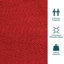 Hamac pour barre de corde tendue en polyester 2 personnes Jenkinsburg - rouge-29217633-120146475